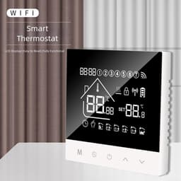 Slimme Thermostaat - Ketel Controller - Vloerverwarming Instellen - App Afstandsbediening - 10 x 10 x 8 cm - Zwart — thumbnail 3