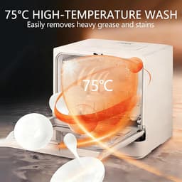 Vaatwasser Aanrecht - Tafelmodel Vaatwasser - Gemakkelijk Afwassen - Installatievrij Ontwerp - 8 Couverts - Meerkleurig — thumbnail 3