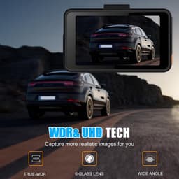 Rijrecorder Dashcam - Auto Camera - Veilig Rijden - 4K Hoge Resolutie - 3 inch IPS - Zwart — thumbnail 2
