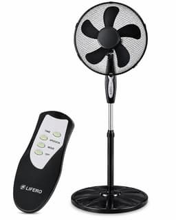 Lifero Staande Ventilator 45W - Ventilatoren - Verstelbaar 3 Standen - Vloerventilator - Koelventilator op Statief - Ventilatie — thumbnail 1