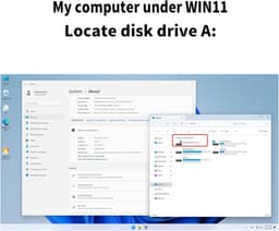 Externe diskettedrive - Floppy drive - Oude data lezen - Plug and Play - 35 inch - Zwart — thumbnail 3