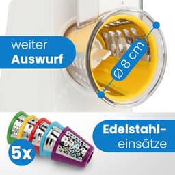 Keukenmachine - Snijmachine Rasp - Groenten Bereiden - 5 Functies - 150 Watt - Zwart — thumbnail 5