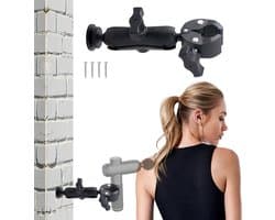 SnelShoppen - Massage gun holder wandmontage met verstelbare klem, geschikt voor de meeste massage guns, ideaal voor moeilijke bereikbaarheid zoals ne