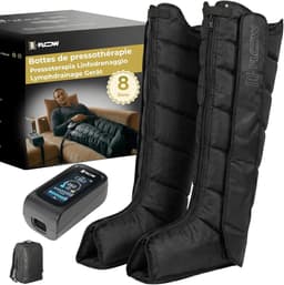 SnelShoppen - Beenmassageapparaat Draadloos 8 Zones | Pressotherapie voor Thuis | Lymphatic Drainage Massager | Vermindert Zware Benen en Vochtretenti — thumbnail 1