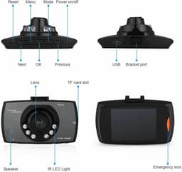 Dashcam Auto - Autorecorder DVR - Veilig Rijden - Full HD 1080P - 140 graden lens - Zwart — thumbnail 5