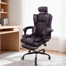 Gotagee Ergonomische Gaming-Stoel – Met Ventilator, Luchtkoeler & Koeling, Geventileerde Zitting, Ligfunctie, Massage, Verstelbare Directiestoel, Bruin — thumbnail 5
