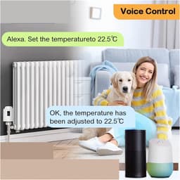 Slimme Radiator Knop - Verwarming Thermostaat - Energie Besparen - Intelligente PID Algoritme - M30x1.5mm - Wit — thumbnail 5