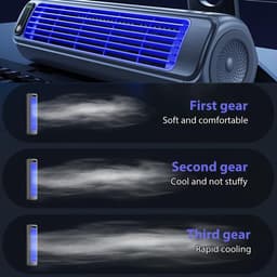Luchtkoeler - Draagbare airconditioner - Persoonlijke Koeler - 3 in 1 mini Mobiele airco - Stille draagbare airconditioner met 3 snelheden - Bladloze verticale luchtcirculatie - Voor slaapkamer keuken en kantoor - Abrikoos — thumbnail 3