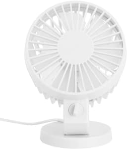 Tafelventilator - Mini ventilator - Persoonlijke verkoeling - Stille werking - 15 x 11 x 8 cm - Wit — thumbnail 5