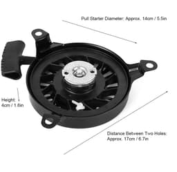 Dailygoods- Pull Starter Vervanging - Trekstarter - Grasmaaier Accessoires - Geschikt voor XT149/XT173/XT650/XT675/XT775/XT800 - Metalen Materiaal - Diameter 14 cm — thumbnail 5