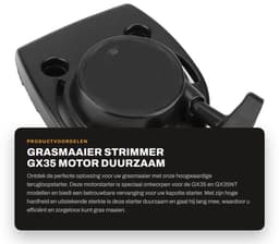 Dailygoods- Repeteerstarter Hoogwaardige Vervanging - Grasmaaier - Motor - Duurzaam - Hoge Hardheid - Goede Sterkte - Startmotor — thumbnail 1