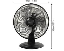 House Of Atelier - Ventilator - Tafelventilator - Verstelbare Luchtstroom en Kantelhoek - 90° Oscilatie - Snelheden - 30 cm — afbeelding 1