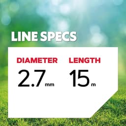 Trimmer Draad - Vervangingslijn Grasmaaier - Gazon Onderhoud - Geluidsarme Snede - 2.7 mm 15 m - Zwart — thumbnail 2