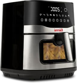 Heteluchtfriteuse - Airfryer Frituurpan - Gezond Frituren - Grote Capaciteit - 9 Liter - Zwart — thumbnail 1