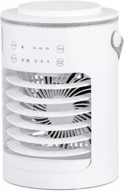 Draagbare 5-in-1 airconditioner met luchtbevochtiger, dubbele verneveling, ventilator met 4 snelheden, timer, LED-nachtlampje en USB-aansluiting (wit, 700L) — thumbnail 1