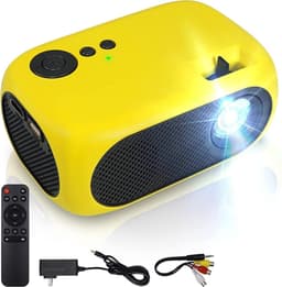 draagbare thuisbioscoopprojector voor mobiele telefoon, HDMI AV, compatibel met DVD, Firestick, laptop, pc, PS4, Xbox — thumbnail 2