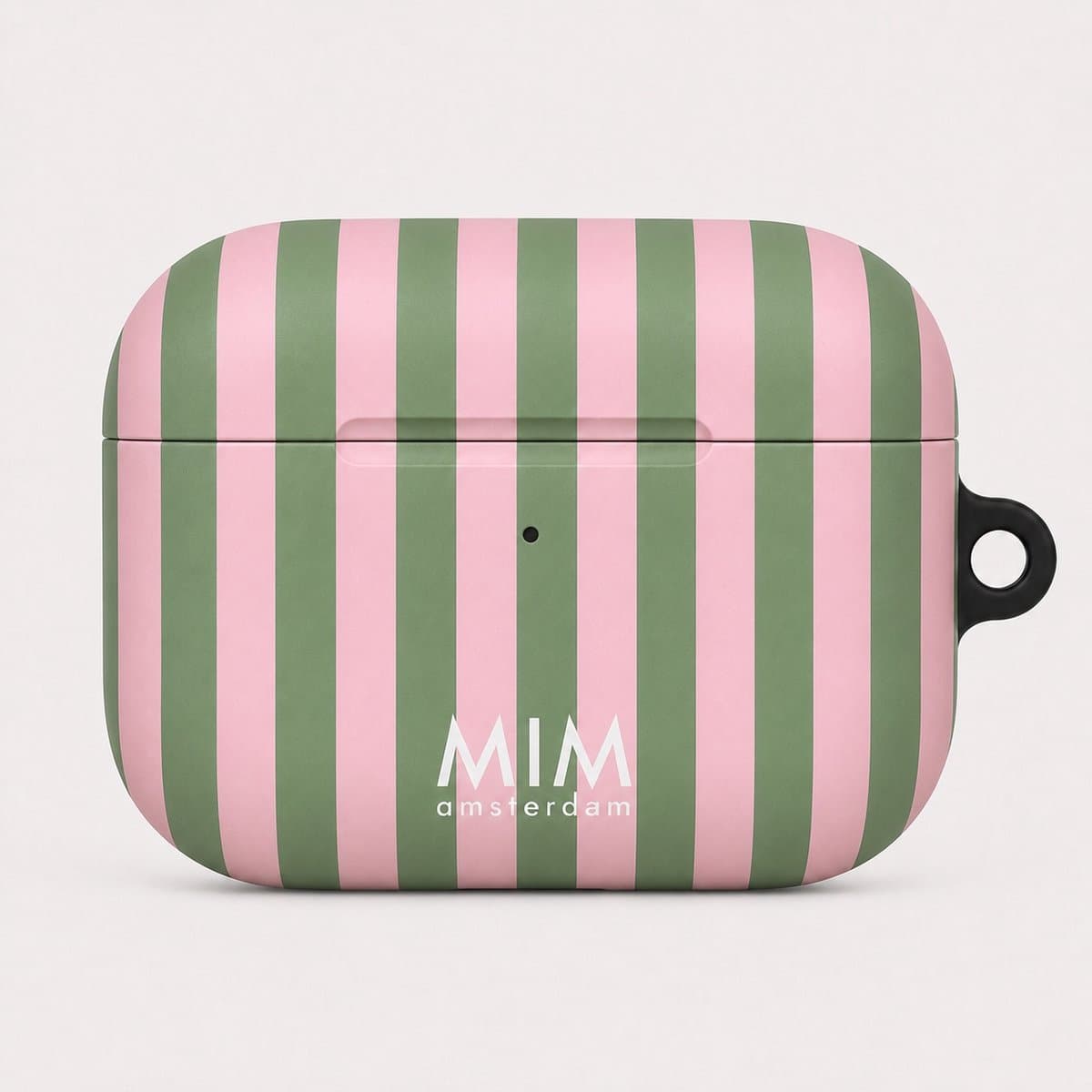 MIM Amsterdam - Watermelon Sugar - Geschikt voor AirPods Pro 2 - AirPod hoesje - Strepen print - AirPod hoesje met print - Shockproof- Cover voor AirPods - Trendy AirPod case — afbeelding 1