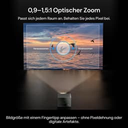 SnelShoppen - 4K Triple Laser Beamer Projector, 3000 Lumen, 15.000:1 Contrast, 0,9-1,5x Zoom, IMAX, HDR10+, Dolby Vision & Atmos voor Thuisbioscoop en — thumbnail 2