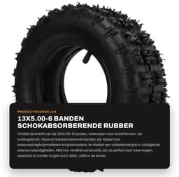 Grasmaaier Banden Schokabsorberend - Binnen- en Buitenbanden - Verdikte Band - Antislip Textuur - Duurzaam Butylrubber - Uitstekende Afdichtingsprestaties — thumbnail 1