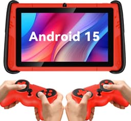 SnelShoppen - 7-inch Kindertablet voor Kinderen, Wifi-Tablet met 8GB RAM, Uitbreidbaar tot 512GB, Peuter Tablet-PC met Ouderlijk Toezicht en Sportwage — thumbnail 1