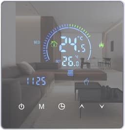 Slimme Thermostaat - Temperatuurregelaar WiFi - Energie Besparen - Programmeerbaar Schema - 5+2 Dagen - Wit — thumbnail 4