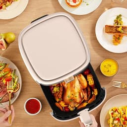 Elektrische Heteluchtoven - Airfryer Frituurpan - Gezond Koken - 360° Luchtcirculatie - 45L - A — thumbnail 3
