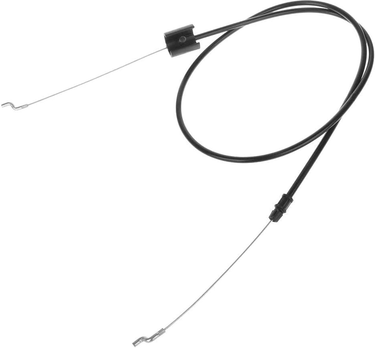 Grasmaaier gaspedaal pull motor zone controle kabel met Z-vorm bocht tuin gereedschap - zwart & zilver — afbeelding 1
