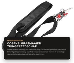Grasmaaier - Tuingereedschap - Schouderval voor comfort - Nylon - Verstelbaar - Geschikt voor mannen en vrouwen - 1 stuk — thumbnail 1