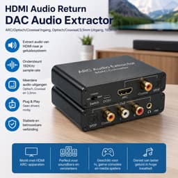 HDMI ARC Audio Extractor – 192kHz DAC Converter – HDMI ARC, Optisch & Coaxiaal naar RCA L/R, SPDIF & 3,5mm AUX – Audio Adapter — thumbnail 3