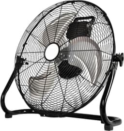 Casalora Krachtige Ventilator - Ventilator Staand - Industriële Vloerventilator 25CM – Zwarte Tafelventilator met 3 Snelheden, 130° Draaibare Luchtstroom, Aluminium Bladen voor Woonkamer, Garage en Werkplaats — thumbnail 1