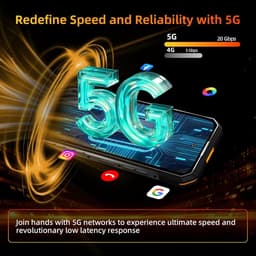 OUKITEL WP58 Pro smarttelefoon 5G-6,7 inch HD–120Hz-64MP camera-10000mAh-OTG-IP68/IP69K-MIL-STD-810H-NFC — thumbnail 5