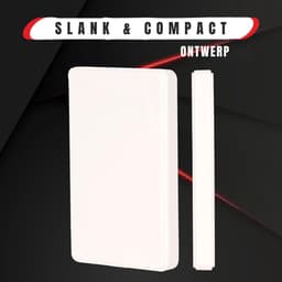 KIRA® Harde Schijf - Ultradunne Draagbare Harde Schijf - Draagbare Harde Schijf voor PC, Laptop & Console - Wit - 12cm x 8cm x 1cm — thumbnail 3