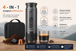 Yemtech® 4 in 1 Draagbare Koffiemachine - Draagbare Espressomachine - Espresso - Filterkoffie - 100 ml - Mini Koffiemachine - Oplaadbaar 9600mAh - Pour-Over Filterkoffie — thumbnail 3