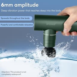 Thijox - Massagepistool Mini voor Diep Weefsel - Draagbaar Spiermassagepistool met 4 Siliconen Koppen - 3200 RPM Pijnverlichting Thuis, Kantoor, Train — thumbnail 3