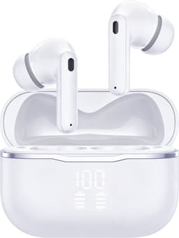 Siltcon® SoundWave Ultra - Oortjes Draadloos - Draadloze Oordopjes - Bluetooth Oordopjes – True Noise Cancelling ANC + ENC - BT 6.0 – Universeel – Tot 50 Uur Batterij - LED Display – 6 Mic - Met APP Voor Instellingen - Geschikt voor iOS en Android — thumbnail 1