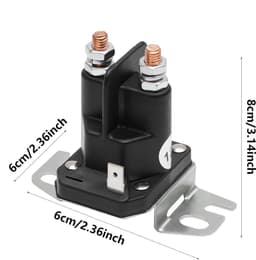 Grasmaaier Relais - Starter Relay Starterspoel - Motor Starten - Robuust ABS Materiaal - 12V - Zwart — thumbnail 4