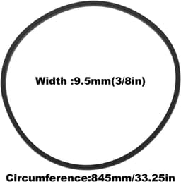 Grasmaaier Aandrijfriem 33,25 x 3/8 Inch - 2 Pack - Compatibel met Toro 55.5cm Recycler - Betrouwbare krachtoverdracht - ShopVlot — thumbnail 3