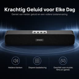 Soundbar - Soundbar voor Tv - Speaker - Bluetooth - Zwart — thumbnail 4