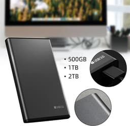 Externe Harde Schijf - Mobiele Opslag - Bestanden Opslaan - Supersnelle USB 3.0 - Tot 2 TB - Zwart — thumbnail 5