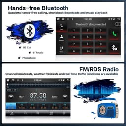 Auto Radio 9 Inch - 4GB RAM, 64GB Opslag - Android 15 - Inclusief DAB, WIFI en GPS - ShopVlot — thumbnail 5