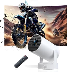 Mini projector 4K 1080P ondersteuning - 280 ANSI lumen - Wifi6 & Bluetooth - Ideaal voor thuisbioscoop - ShopVlot — thumbnail 1