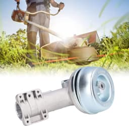 Trimmer Tandwielkop - Grasmaaier Kop - Efficiënt Gras Snijden - Aluminium Legering - 18 x 13 x 9 cm - Grijs — thumbnail 2