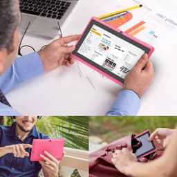SnelShoppen - 7 Inch Tablet Android 5.0 Quad Core 1GB RAM 8GB ROM Dual Camera WiFi Bluetooth Kinderen Volwassenen Roze - Ideaal voor Thuis en Onderweg — thumbnail 5