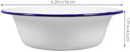 Dailygoods- Soepschalen 2-delig - Emaille - Makkelijk te reinigen - Geschikt voor rijst/pasta/groenten - Duurzaam - Ideaal voor familie/restaurant - Mengkom — thumbnail 5