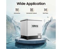 Vrijstaande Vaatwasser - 800 W - Compact - 6 Couverts - RVS - Voor Kleine Keukens