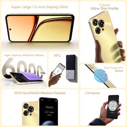 OUKITEL C69 Smartphone 24GB RAM-256GB ROM-7.2 inch HD-6000 mAh batterij-Android15 — thumbnail 4