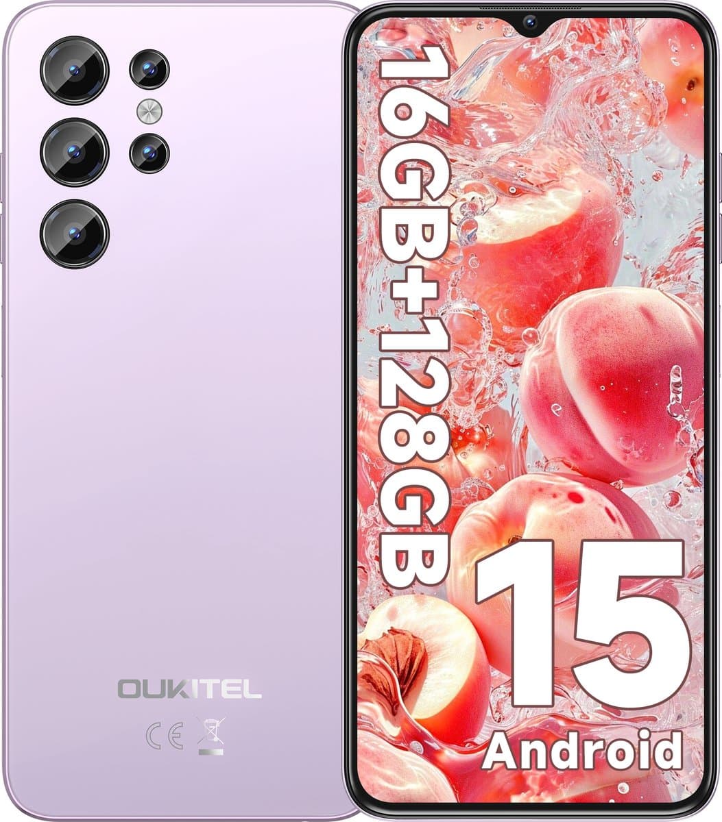 OUKITEL C1 smartphone 4G-6,52 inch HD-16GB RAM-128GB opslag-5150mAh batterij-Android 15 — afbeelding 1