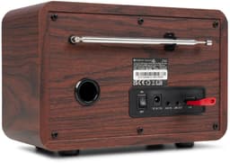 DAB radio - Audizio Ovaro - Retro radio met Bluetooth, FM en DAB+ - Donker hout — thumbnail 2
