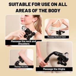Massagepistool - Innovatief ontwerp - 6 intensiteitsniveaus - 4 opzetstukken - Voor iedereen — thumbnail 3