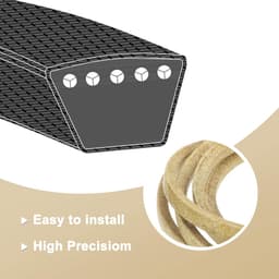 Riem Grasmaaier Dek - V-snaar Grasmaaier - Gazon Onderhoud - Aramidevezel Materiaal - 150 Inch Lengte - Grijs — thumbnail 2
